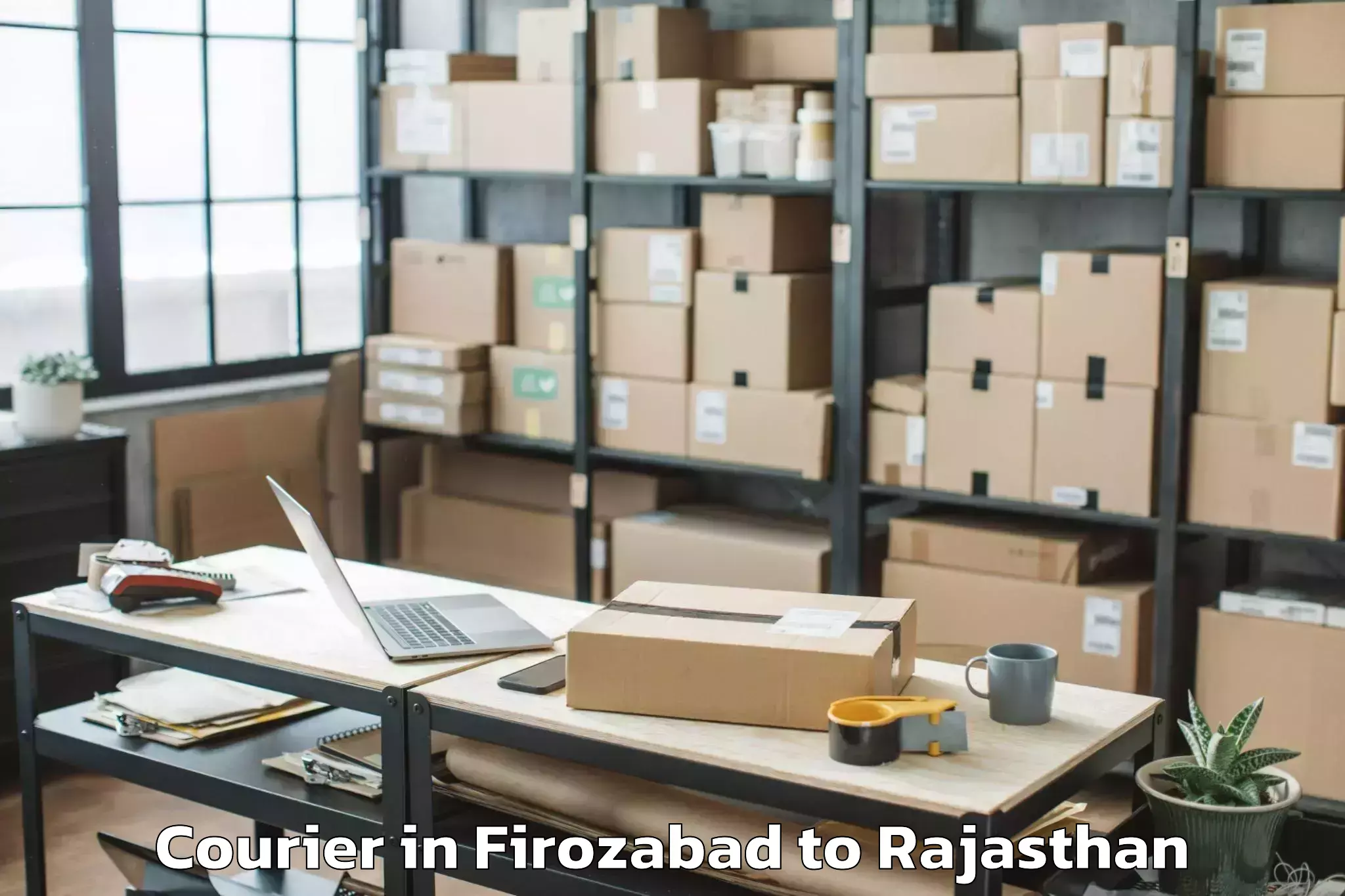 Affordable Firozabad to Madanganj Kishangarh Courier